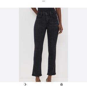 Good American Good Legs Black Straight Leg Jeans
